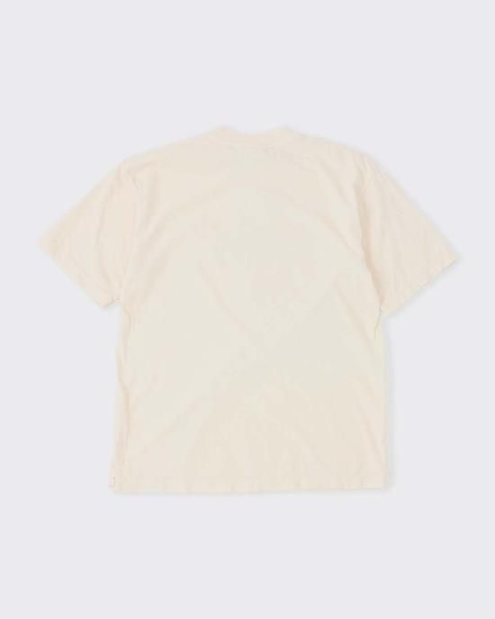 콜보 반팔 티셔츠 스티커 티셔츠 크림 - COLBO