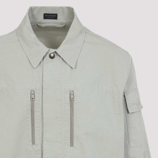  발렌시아가 긴팔 셔츠 밀리터리  밀리터리 베이지 - BALENCIAGA