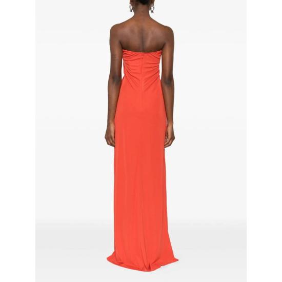  크리스토퍼에스버 민소매 티셔츠 크리스토퍼 에스버 스트랩리스 저지 러플 드레스 오렌지 - CHRISTOPHER ESBER