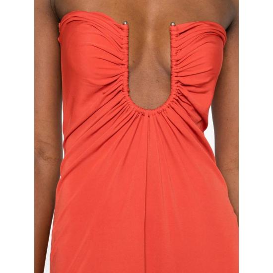  크리스토퍼에스버 민소매 티셔츠 크리스토퍼 에스버 스트랩리스 저지 러플 드레스 오렌지 - CHRISTOPHER ESBER