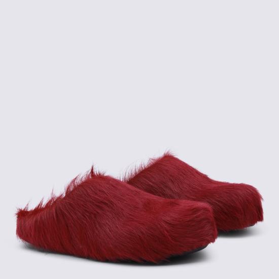  마르니 샌들 가죽  까멜리아 - MARNI