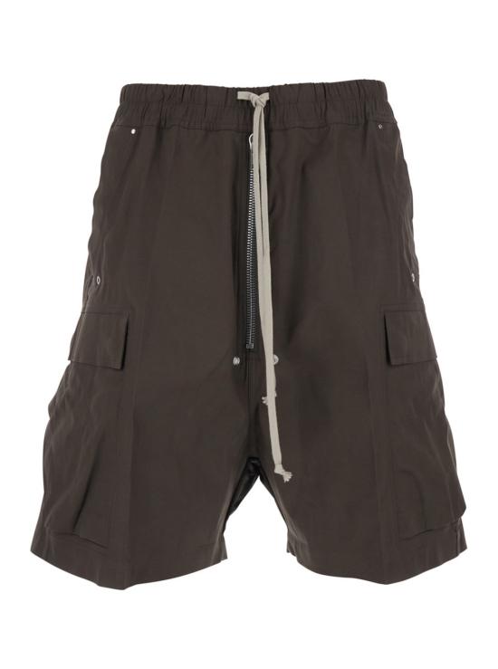  릭 오웬스 숏팬츠 엘라스틱 드로스트링 웰트 포켓 쇼츠 브라운