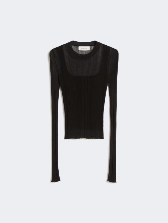 26SS 막스마라 스포츠막스 긴팔 티셔츠 2612361071600BUONO005 Black