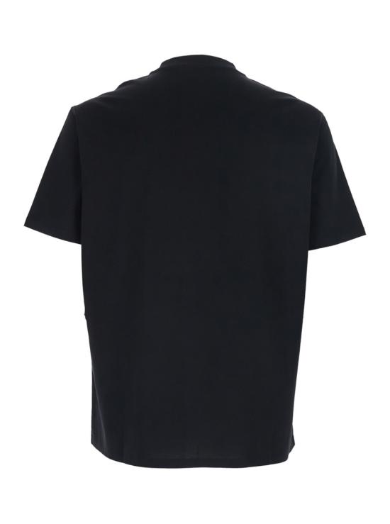  엠포리오 아르마니 반팔 티셔츠 로고 크루넥 티셔츠 블랙 - EMPORIO ARMANI
