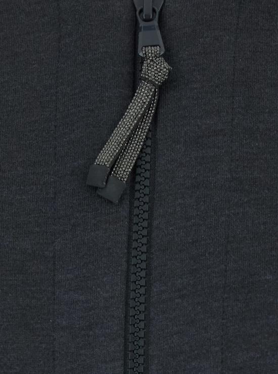  브루넬로 쿠치넬리 스웨터 스웨트셔츠, 고정형 후드와 앞면에 모닐 디테일이 있는 면 혼방 소재의 회색 티셔츠 - BRUNELLO CUCINELLI