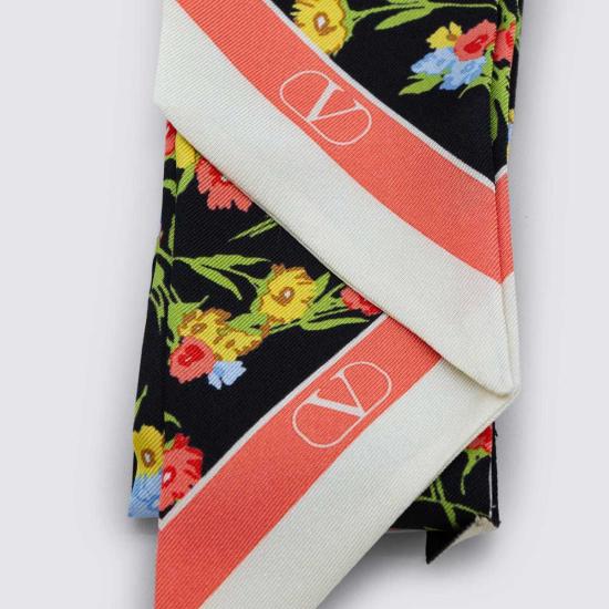  발렌티노 가라바니 머플러/스카프 실크 스카프 블랙 - VALENTINO GARAVANI