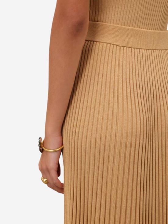  짐머만 미디 스커트 지머만 루나 메탈릭  메탈릭 골드 - ZIMMERMANN