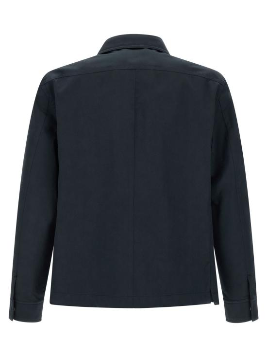  톰포드 자켓 톰 포드 트윌 오버셔츠 블루 - TOMFORD