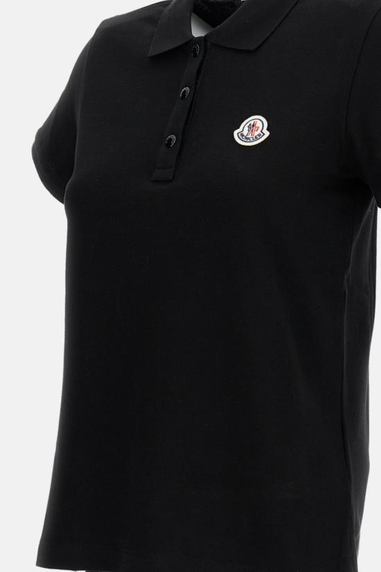  몽클레어 반팔 티셔츠 몽클레르 폴로 셔츠 블랙 - MONCLER