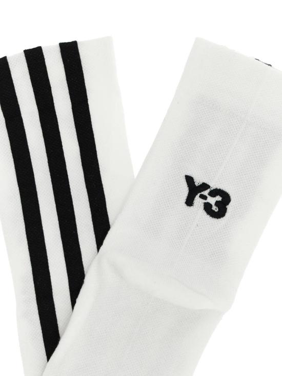  와이쓰리 양말 Y 3 스트라이프  (흰색/검정색) - Y-3