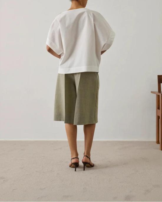  쉐르 블라우스 수르 이사  화이트 - SOEUR