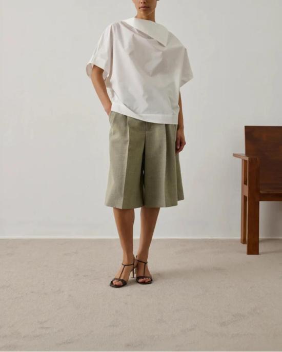  쉐르 블라우스 수르 이사  화이트 - SOEUR