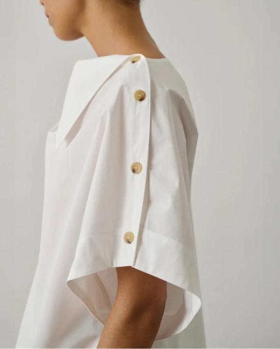  쉐르 블라우스 수르 이사  화이트 - SOEUR