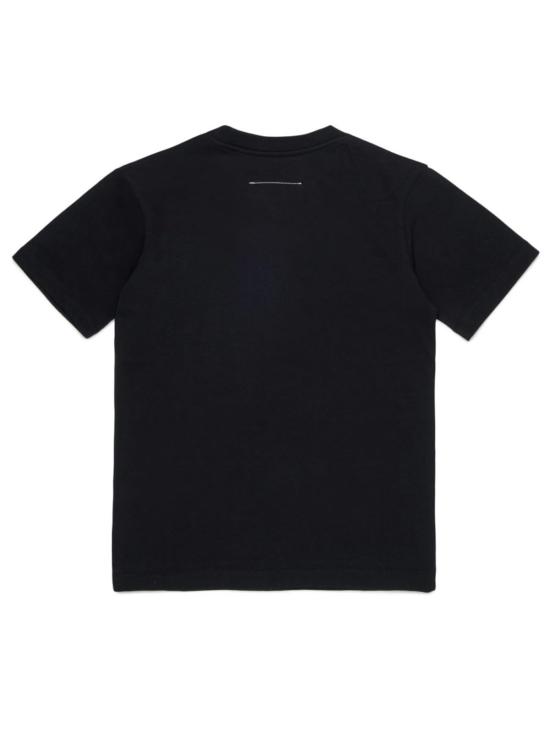  [키즈] MM6 메종마르지엘라 티셔츠 메종 마르지엘라 로고 티셔츠 (블랙, 아동용) MM6 - MM6 MAISON MARGIELA