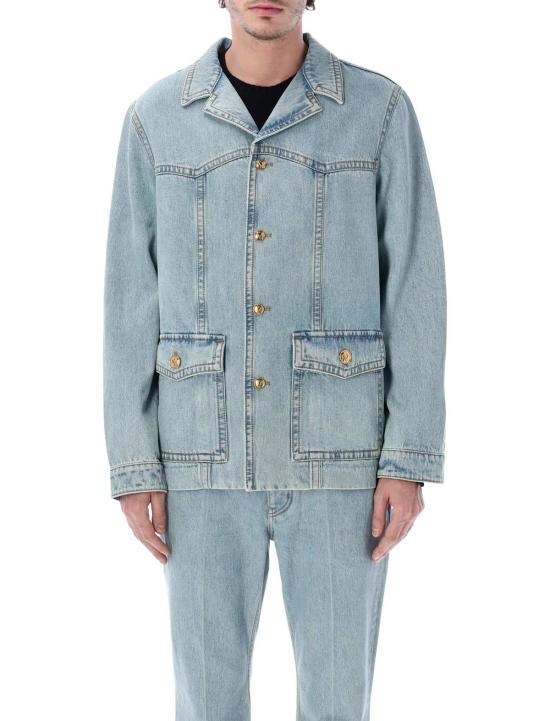  발렌티노 가라바니 자켓 Valentino Garavani 데님 재킷 데님 블루