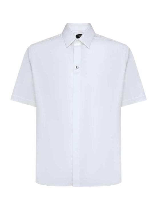  펜디 반팔 셔츠 코튼  화이트