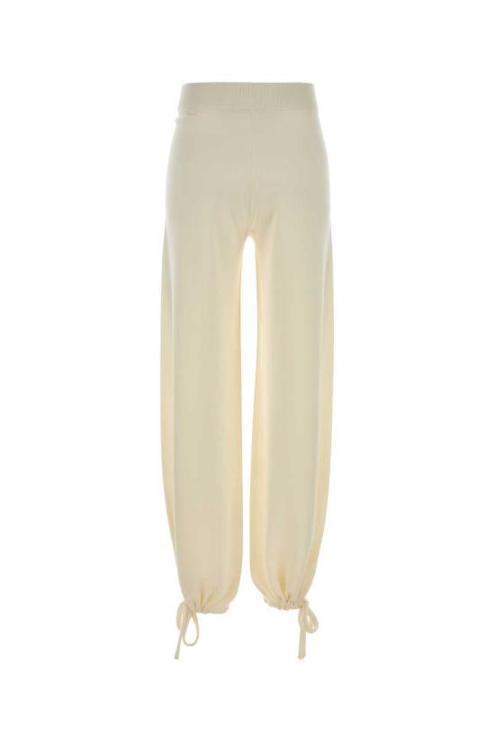  막스마라 스트레이트 팬츠 맥스 마라 나이지리아 와이드 레그 팬츠 아이보리 - MAX MARA