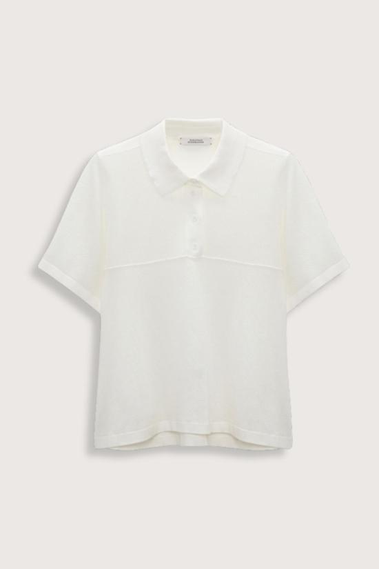  도로시 슈마허 블라우스 도로테 슈마허 코튼 쿨니스 메쉬 탑 화이트