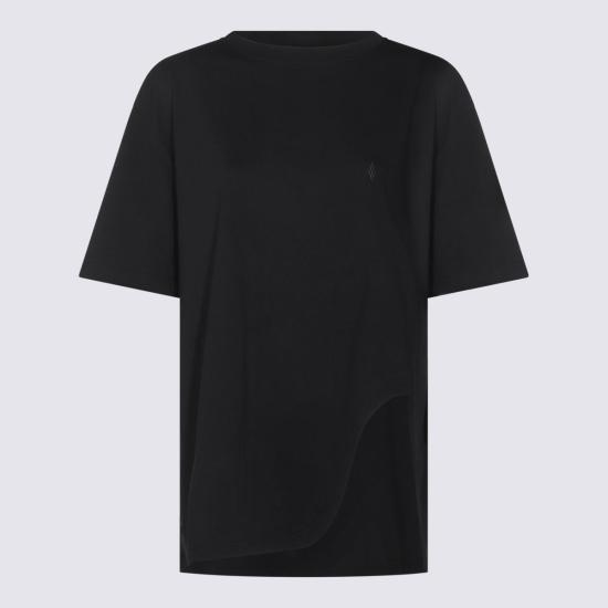  디 아티코 반팔 티셔츠 아티코 코튼 티셔츠 블랙