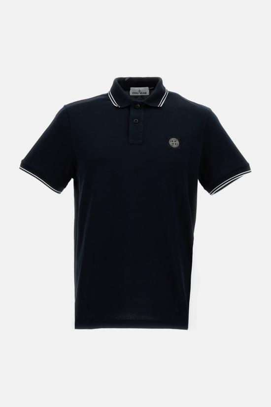  스톤 아일랜드 폴로 티셔츠 폴로 블루