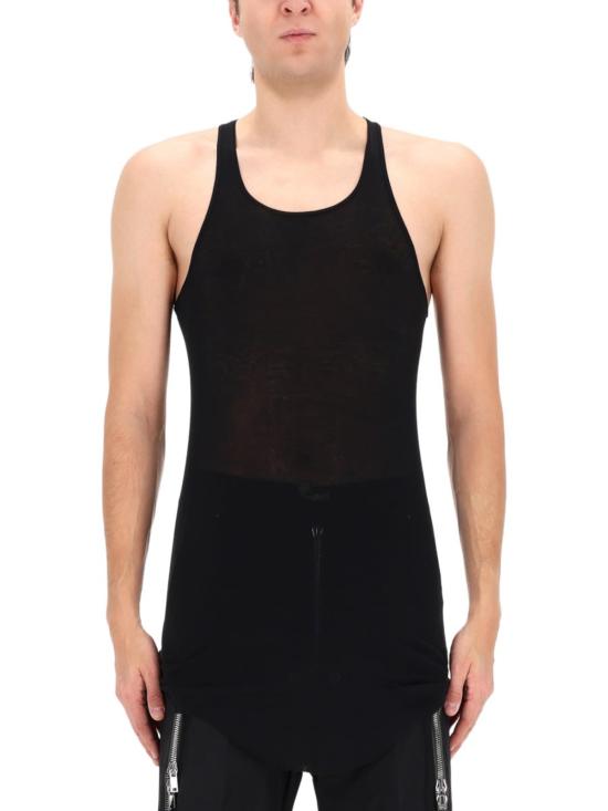  릭 오웬스 민소매 티셔츠 코튼  블랙 - RICK OWENS