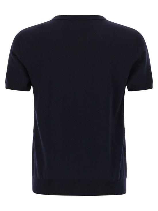  발렌티노 가라바니 스웨터 Valentino Garavani V 로고 시그니처 저지  블루 - VALENTINO GARAVANI