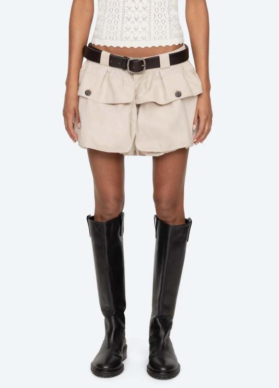  씨뉴욕 숏팬츠 Sea Ny Andrea Workwear 버블 쇼츠 스톤
