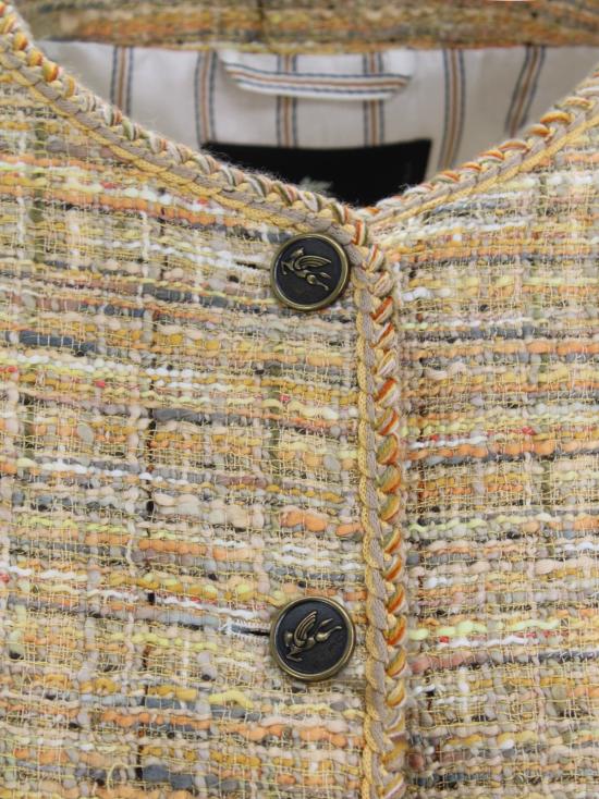  에트로 자켓 크롭 자카드 재킷 - ETRO