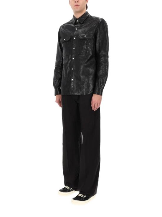  릭 오웬스 가죽 자켓 블랙 가죽 재킷 - RICK OWENS