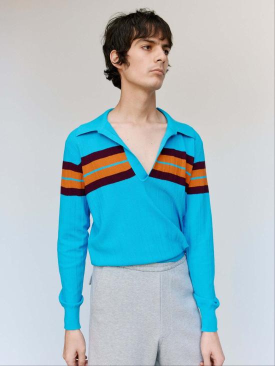  드리스 반 노튼 스웨터 Dries Van Noten Maona  터콰이즈 - DRIES VAN NOTEN
