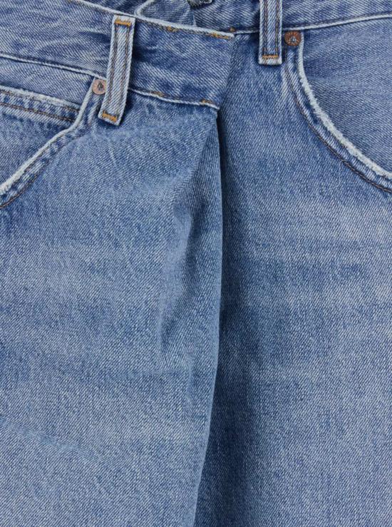  에이골디 데님 팬츠 아골데 바나 폴드 진 블루 - AGOLDE