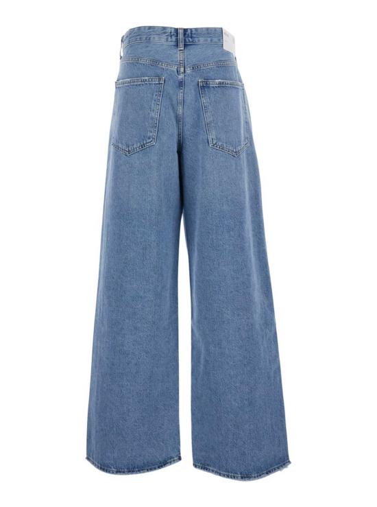  에이골디 데님 팬츠 아골데 바나 폴드 진 블루 - AGOLDE