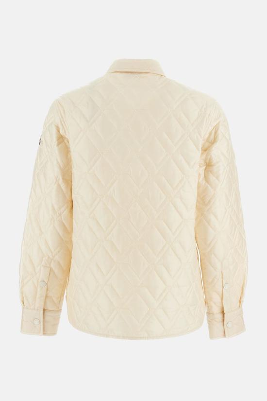  몽클레어 자켓 몽클레르 퀼팅 셔츠 재킷 크림 - MONCLER