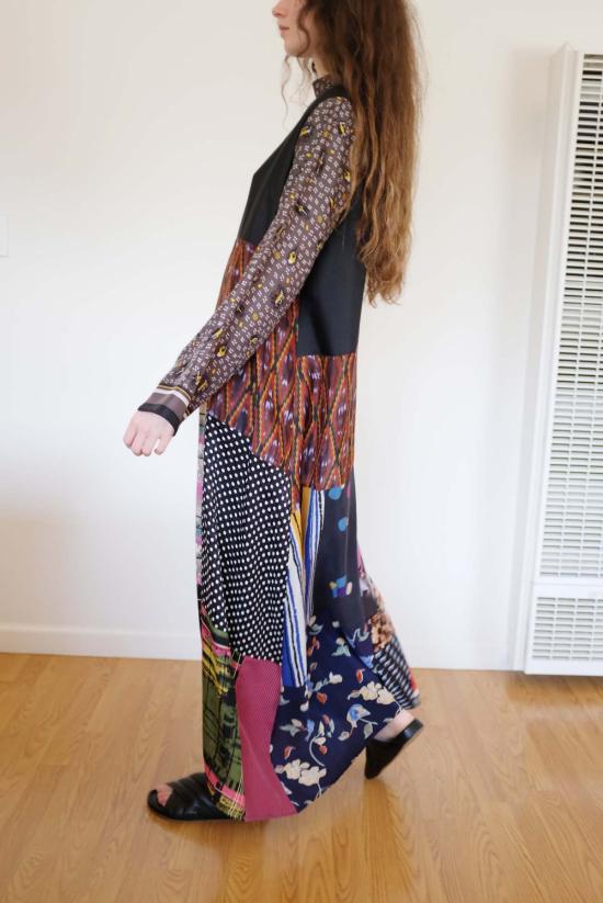  Bettina Bakdal 롱 원피스 베티나 박달 만다린 칼라 드레스 멀티컬러 - OTHER BRANDS