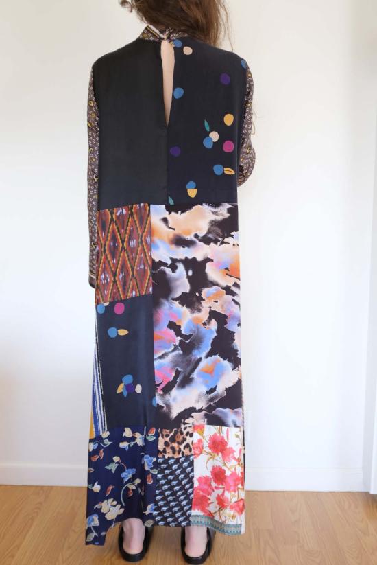  Bettina Bakdal 롱 원피스 베티나 박달 만다린 칼라 드레스 멀티컬러 - OTHER BRANDS