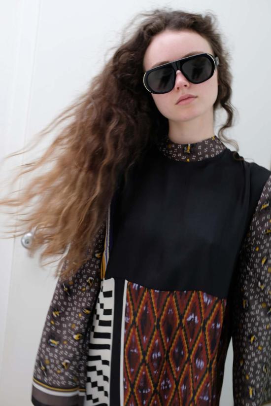  Bettina Bakdal 롱 원피스 베티나 박달 만다린 칼라 드레스 멀티컬러 - OTHER BRANDS