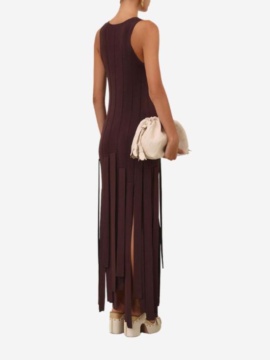  짐머만 미디 원피스 루나 프린지 미디 드레스 - ZIMMERMANN