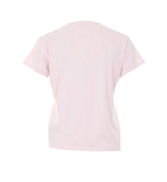  MM6 메종마르지엘라 반팔 티셔츠 Mm6 메종 마르지엘라 로고 티셔츠 핑크 - MM6 MAISON MARGIELA