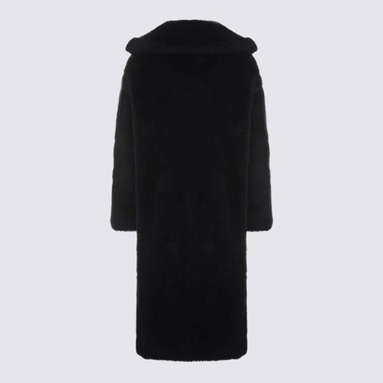  막스마라 코트 네이비 블루 울 블렌드 - MAX MARA