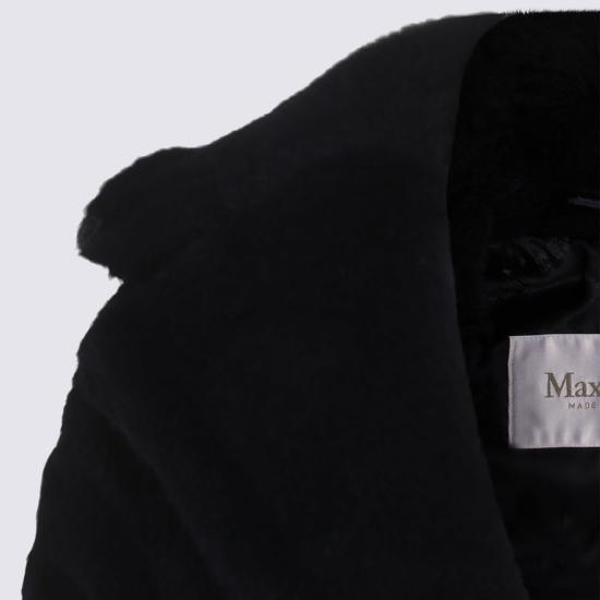  막스마라 코트 네이비 블루 울 블렌드 - MAX MARA