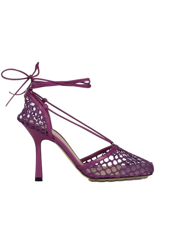  보테가베네타 힐/펌프스 Bottega Veneta 메시 및 가죽 데콜테 펌프 베놈