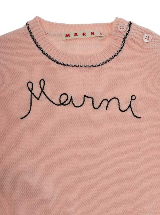  [키즈] 마르니 풀오버 키즈 크루넥 스웨터 핑크 - MARNI
