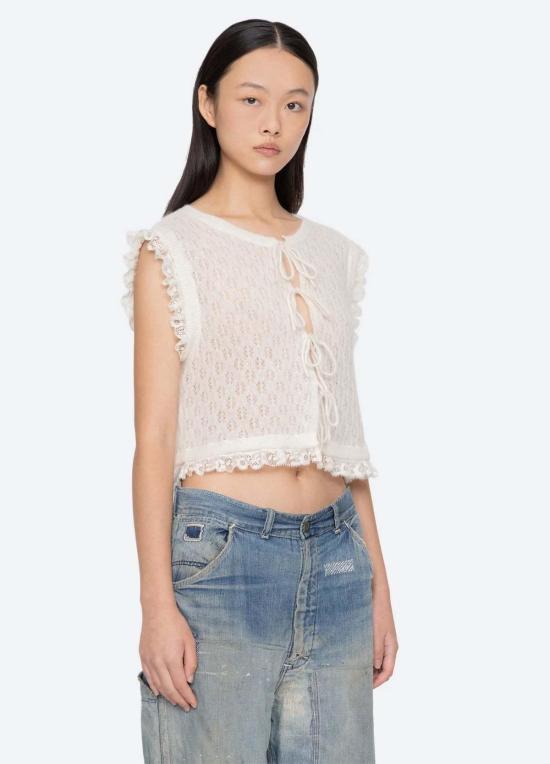  씨뉴욕 베스트 Sea Ny Teagan 니트 콤보  탑 - SEA NY