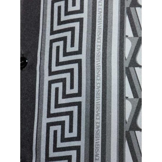  베르사체 반팔 셔츠 셔츠 그레이/블랙 - VERSACE