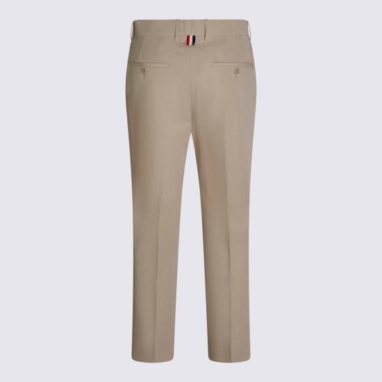  톰브라운 팬츠 톰 브라운 코튼  베이지 - THOM BROWNE