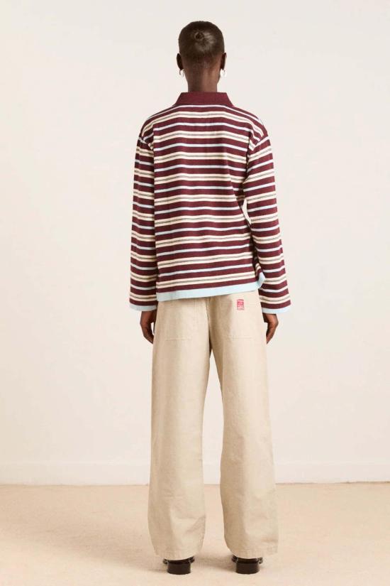  담손매더 블라우스 담슨 매더 노아 신치 레이어드 럭비 탑 - DAMSON MADDER