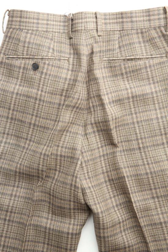  오라리 스트레이트 팬츠 오랄리 실크 린넨 네프 체크 슬랙스 - AURALEE