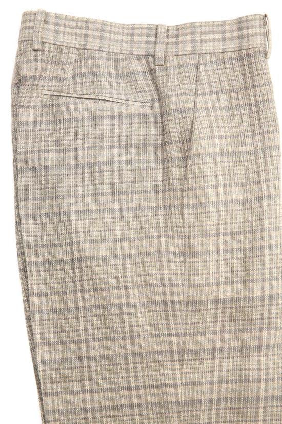  오라리 스트레이트 팬츠 오랄리 실크 린넨 네프 체크 슬랙스 - AURALEE