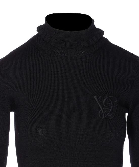  발렌티노 가라바니 터틀넥 솔리드 스웨터 블랙 - VALENTINO GARAVANI