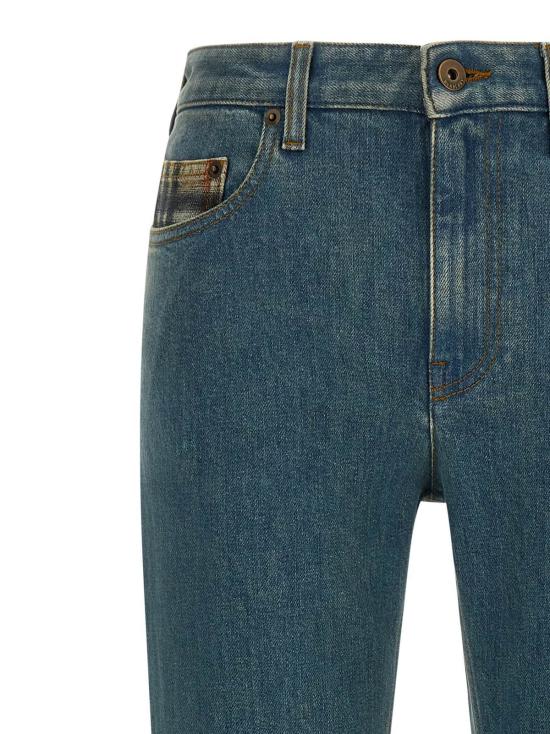  버버리 데님 팬츠 달리아 진 블루 - BURBERRY